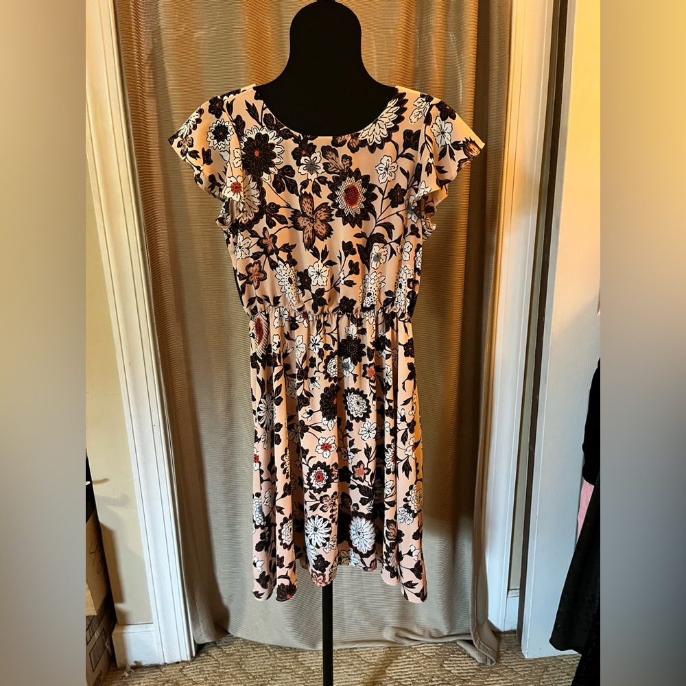 LOFT dress, multi-colored flower, size SP